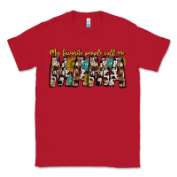 Red my favorite peoplle call me mama Classic Tee - CowhideDigitalArt