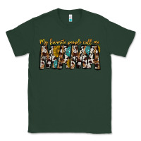 Sports Green my favorite peoplle call me mama Classic Tee - CowhideDigitalArt