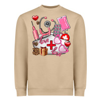 Mushroom nurse  valentines day love Heavyweight Sweatshirt - AdoDesignShop