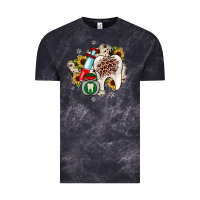 Cloud Black Christmas dental sunflower Vintage Tee - JahusDesignShop