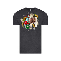 Vintage Black Christmas dental sunflower Vintage Tee - JahusDesignShop