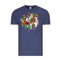 Vintage Denim Christmas dental sunflower Vintage Tee - JahusDesignShop