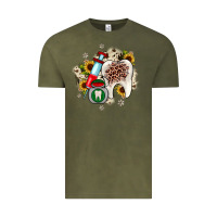 Vintage Olive Christmas dental sunflower Vintage Tee - JahusDesignShop