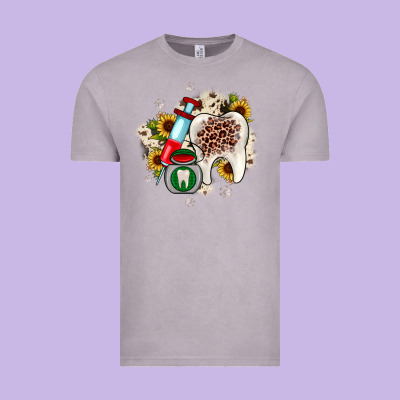 Christmas Dental Sunflower Vintage Tee Designed By Jahusdesignshop