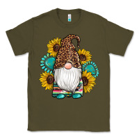 Army Green western gnomes sunflowers gemstones leopard serape cowhide glitter Classic Tee - Artiststas