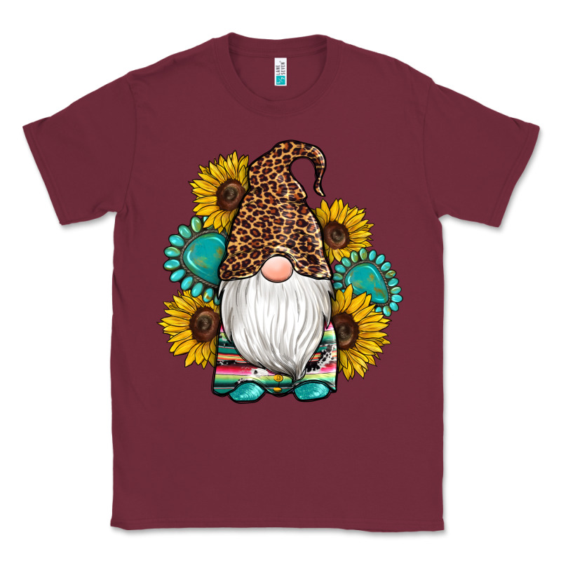 Western Gnomes Sunflowers Gemstones Leopard Serape Cowhide Glitter Classic Tee by Artiststas | Teevron