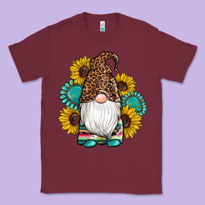 Western Gnomes Sunflowers Gemstones Leopard Serape Cowhide Glitter Classic Tee Designed By Artiststas