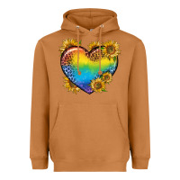 Meerkat Pride Heart And Sunflower Heavyweight Hoodie - BundleAndBundleShop