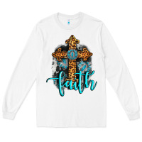 White faith western turquoise Long Sleeve Tee - AdoDesignShop