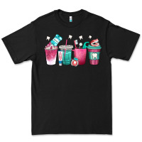 Black dentist coffee cups Premium Tee - texasbilliewilder