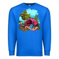 True Royal Glamping Camp And Pink Tent Premium Sweatshirt - BundleAndBundleShop