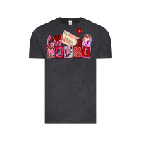Vintage Black valentines day nurse Vintage Tee - AdoDesignShop