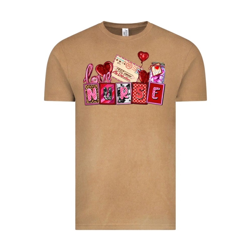 Valentines Day Nurse Vintage Tee by AdoDesignShop | Teevron