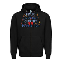 Black future ladies man current mamas boy Zipper Hoodie - MaliasSmallBusiness