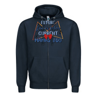 Navy future ladies man current mamas boy Zipper Hoodie - MaliasSmallBusiness
