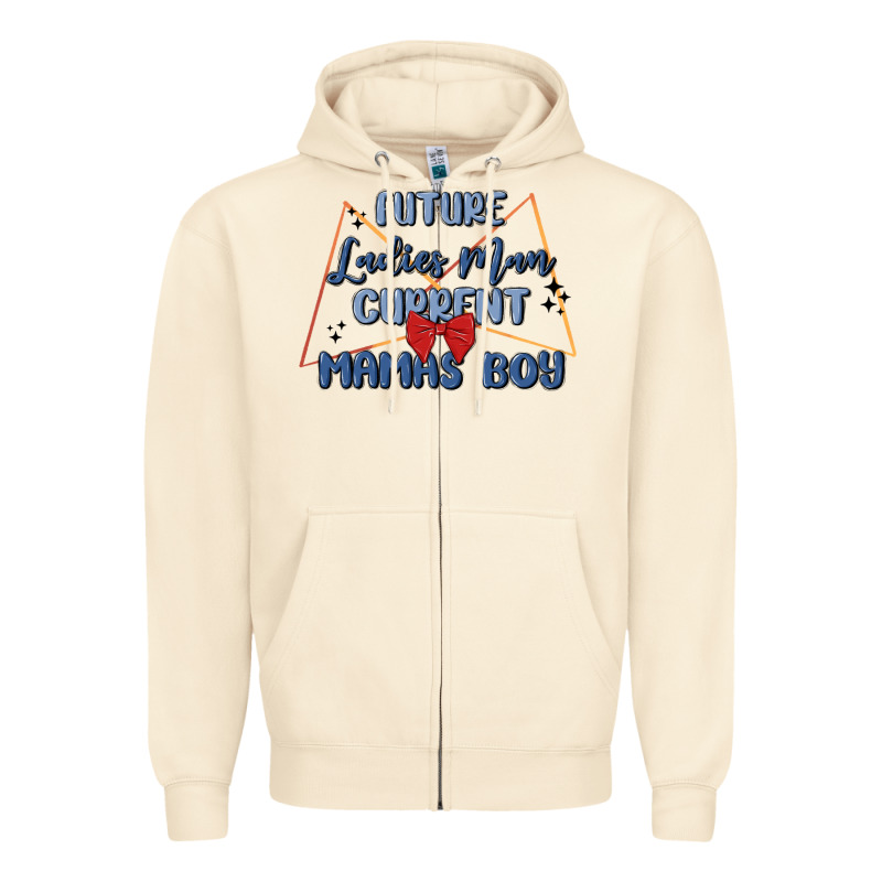 Future Ladies Man Current Mamas Boy Zipper Hoodie by MaliasSmallBusiness | Teevron