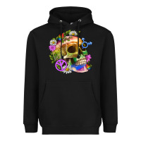 Black Pride Skull And Transgender Symbol With Peace Heavyweight Hoodie - BundleAndBundleShop