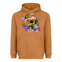 Meerkat Pride Skull And Transgender Symbol With Peace Heavyweight Hoodie - BundleAndBundleShop