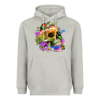 Moon Dust Pride Skull And Transgender Symbol With Peace Heavyweight Hoodie - BundleAndBundleShop
