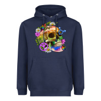 Navy Pride Skull And Transgender Symbol With Peace Heavyweight Hoodie - BundleAndBundleShop