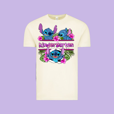 Preview Flower Stitch Kindergarten Vintage Tee Designed By Adodesignshop
