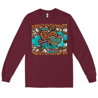 Burgundy hearts mama Long Sleeve Tee - Artiststas