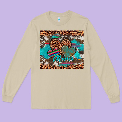Hearts Mama Long Sleeve Tee Designed By Artiststas