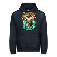 Navy Can't be tamed cow Urban Hoodie - HowdyJamesFarm