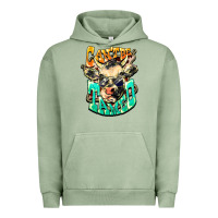 Pigment Oil Green Can't be tamed cow Urban Hoodie - HowdyJamesFarm