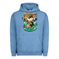 Pigment Pebble Blue Can't be tamed cow Urban Hoodie - HowdyJamesFarm