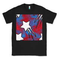 Black Glitter 4th Of July Seamless Pattern Classic Tee - BundleAndBundleShop