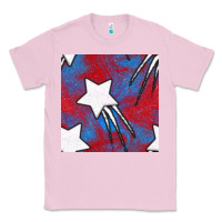 Bubblegum Pink Glitter 4th Of July Seamless Pattern Classic Tee - BundleAndBundleShop