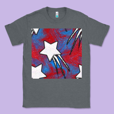 Glitter 4th Of July Seamless Pattern Classic Tee Designed By Bundleandbundleshop