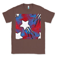 Chestnut Glitter 4th Of July Seamless Pattern Classic Tee - BundleAndBundleShop