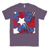Lavender Glitter 4th Of July Seamless Pattern Classic Tee - BundleAndBundleShop
