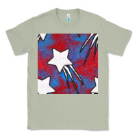 Matcha Glitter 4th Of July Seamless Pattern Classic Tee - BundleAndBundleShop