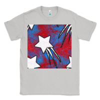 Moon Dust Glitter 4th Of July Seamless Pattern Classic Tee - BundleAndBundleShop