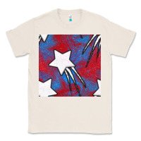 Natural Glitter 4th Of July Seamless Pattern Classic Tee - BundleAndBundleShop