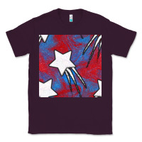 Plum Glitter 4th Of July Seamless Pattern Classic Tee - BundleAndBundleShop