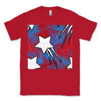 Red Glitter 4th Of July Seamless Pattern Classic Tee - BundleAndBundleShop