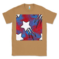 Toasted Coconut Glitter 4th Of July Seamless Pattern Classic Tee - BundleAndBundleShop