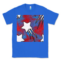 True Royal Glitter 4th Of July Seamless Pattern Classic Tee - BundleAndBundleShop