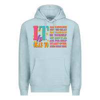 Blue Mist it is okay to Premium Hoodie - JahusDesignShop