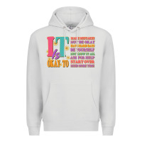 Dove Grey it is okay to Premium Hoodie - JahusDesignShop