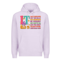 Lilac it is okay to Premium Hoodie - JahusDesignShop