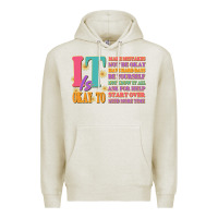 Oatmeal Heather it is okay to Premium Hoodie - JahusDesignShop