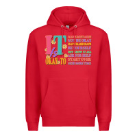 Red it is okay to Premium Hoodie - JahusDesignShop