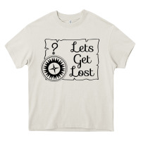 Cream lets get lost Heavy Core Tee - Unal Design