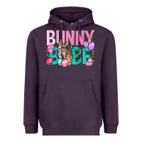 Plum Bunny Babe Easter Heavyweight Hoodie - BundleAndBundleShop
