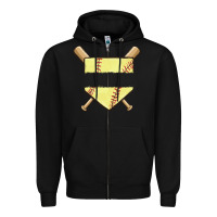 Black custom baseball Zipper Hoodie - MaliasSmallBusiness